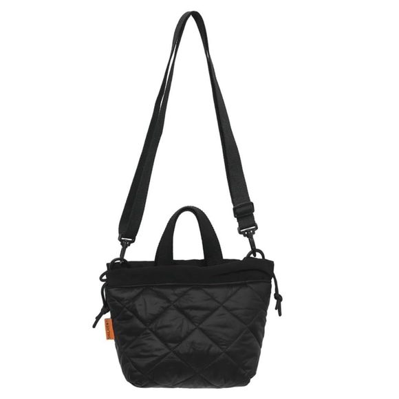 Grid Pattern Fashionable Drawstring Bucket Bag Casual Handbag Nylon Shoulder :< - Picture 1 of 2